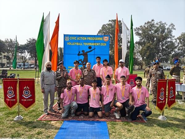 76 Bn of Jammu Sector Organized a Volley Ball Tournament Match under CAP-2026 at Jammu (J&k)